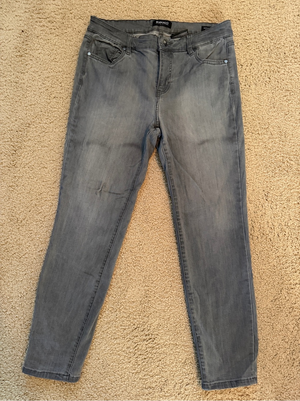Buffalo David Bitton Alexa Mid Rise Skinny Jeans women’s Gray Slim Jeans